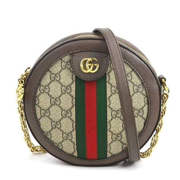 GUCCI Brown Leather Shoulder Bag - Picture 1 of 5